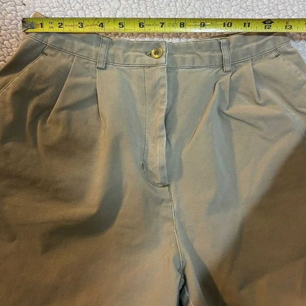 BBL Snatched Vintage Y2K Nike Golf Pleated Chino Shorts Khaki